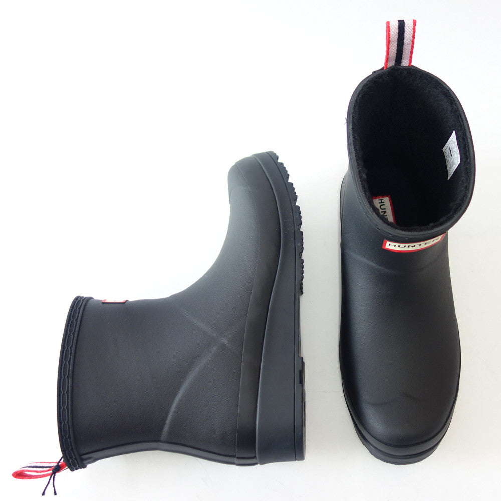 ハンターHUNTERWFS2235RMA（レディース）レディースプレイショートシェルパインシュレイテッド：ブラック防水ブーツラバーソール防寒レイン長靴「靴」