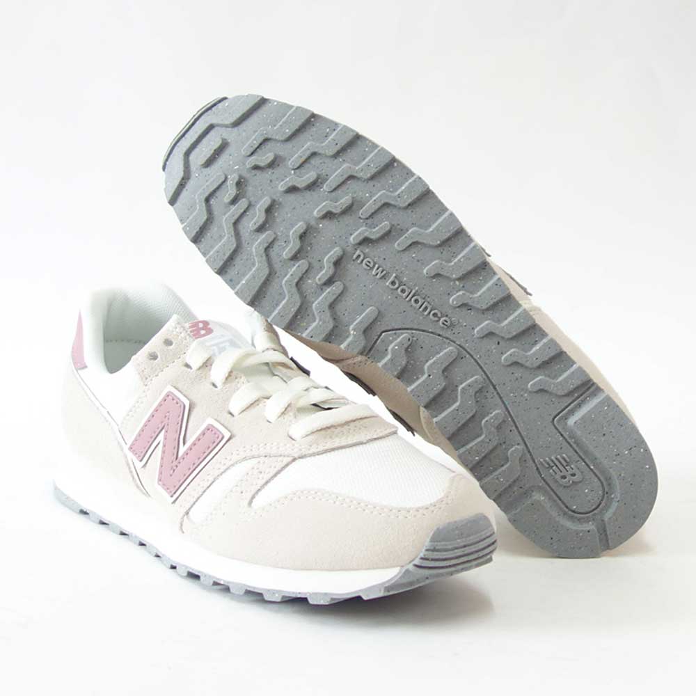 newbalanceニューバランスWL373OK2Moonbeam/Red（レディース）スニーカーランニングシューズウォーキングライフスタイルスエードメッシュ「靴」