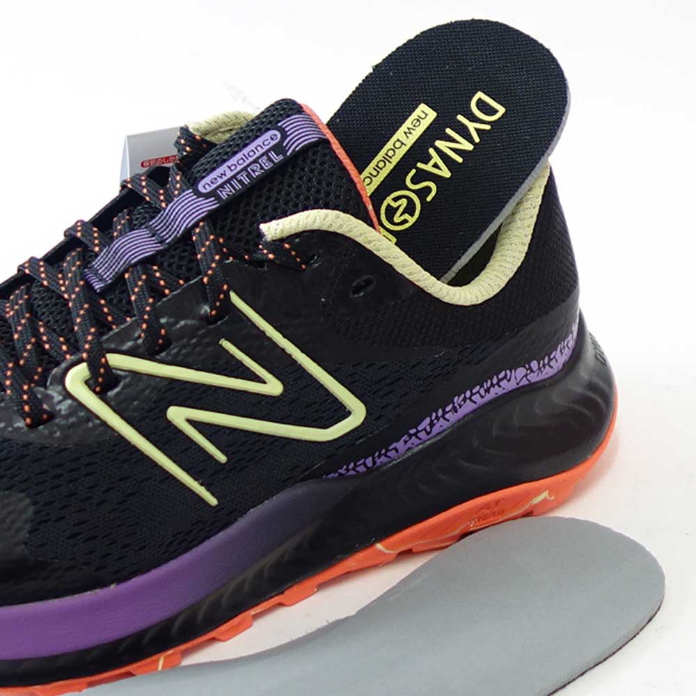 newbalanceニューバランスDynaSoftNitrelv5(ダイナソフトナイトレル)ブラック／パープルwtntrrb5（レディース）2Eスニーカーアウトドアランニングシューズウォーキング「靴」