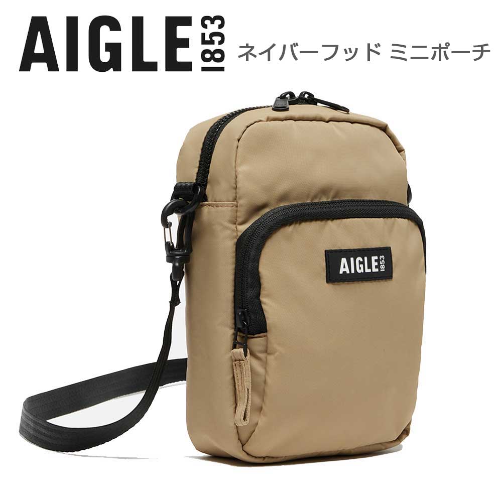エーグルAIGLEZNHAU21002ネイバーフッドミニポーチ（ベージュ）