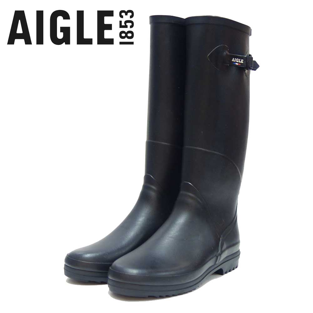 エーグル AIGLE シャンタベル2 ラバーブーツ ZZF8892 009 ブラック（レディース）  ロング 防水ブーツ ラバーソール フランス製 「靴」