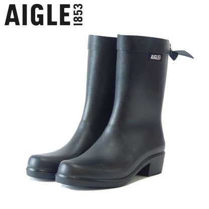 エーグル AIGLE ZZFNB67（レディース） ミリカ ミッド ラバーブーツ ハーフ丈 防水ブーツ ラバーソール フランス製 「靴」